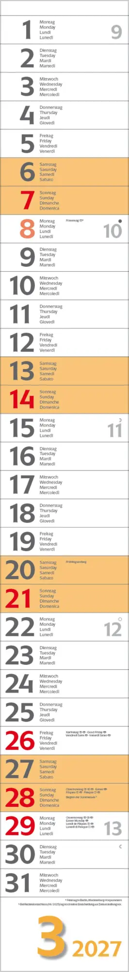 Bild: 9783819301971 | Super Long 2027 | Verlag Korsch | Kalender | Spiralbindung | 13 S.