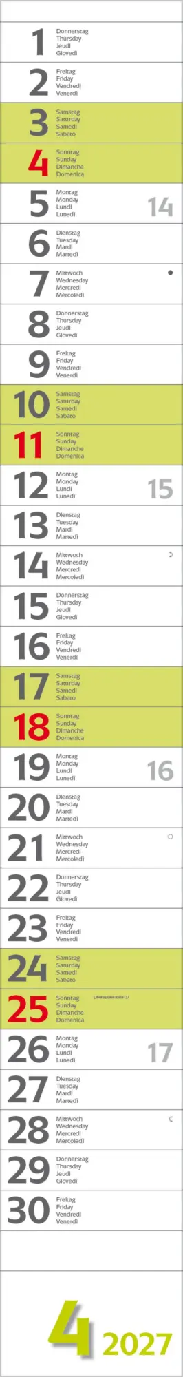 Bild: 9783819301971 | Super Long 2027 | Verlag Korsch | Kalender | Spiralbindung | 13 S.