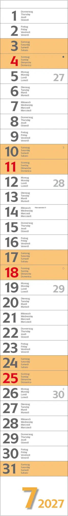 Bild: 9783819301971 | Super Long 2027 | Verlag Korsch | Kalender | Spiralbindung | 13 S.