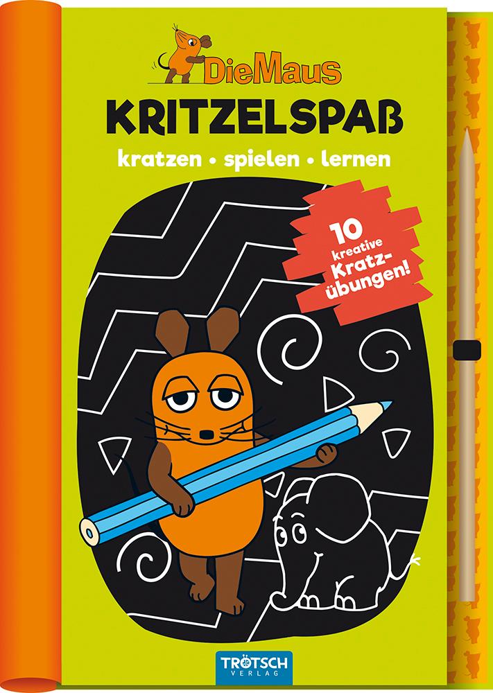 Cover: 9783965521971 | Trötsch Die Maus Kritzelspaß Kratzbuch | Trötsch Verlag GmbH &amp; Co. KG