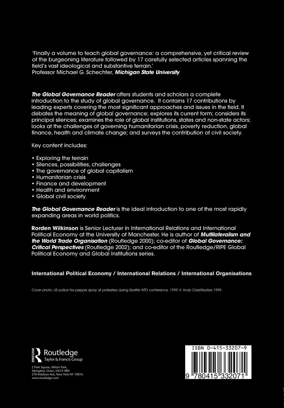 Rückseite: 9780415332071 | The Global Governance Reader | Rorden Wilkinson | Taschenbuch | 2005