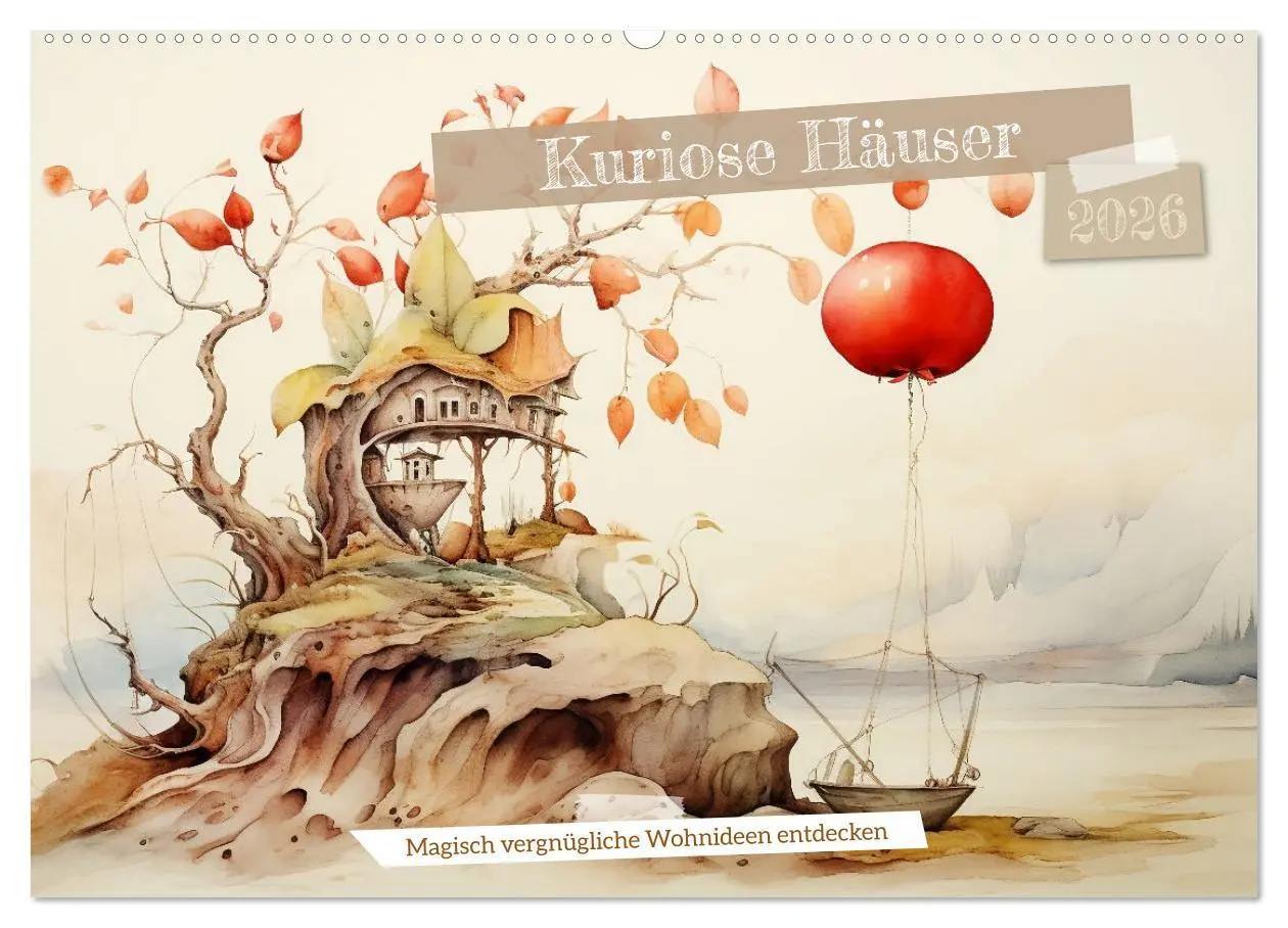 Cover: 9783457472071 | Kuriose Häuser (Wandkalender 2026 DIN A2 quer), CALVENDO...