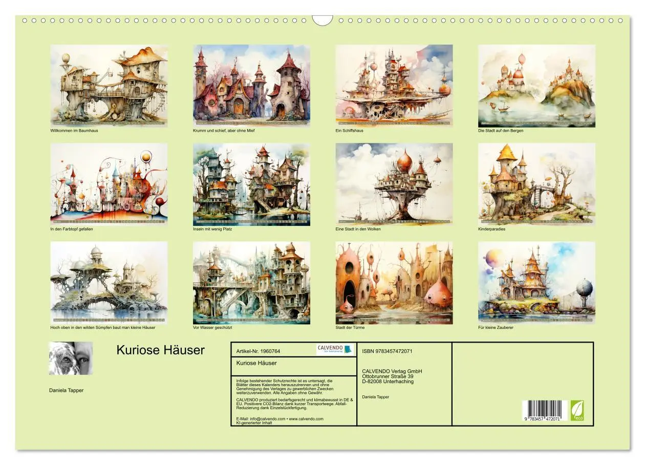Bild: 9783457472071 | Kuriose Häuser (Wandkalender 2026 DIN A2 quer), CALVENDO...
