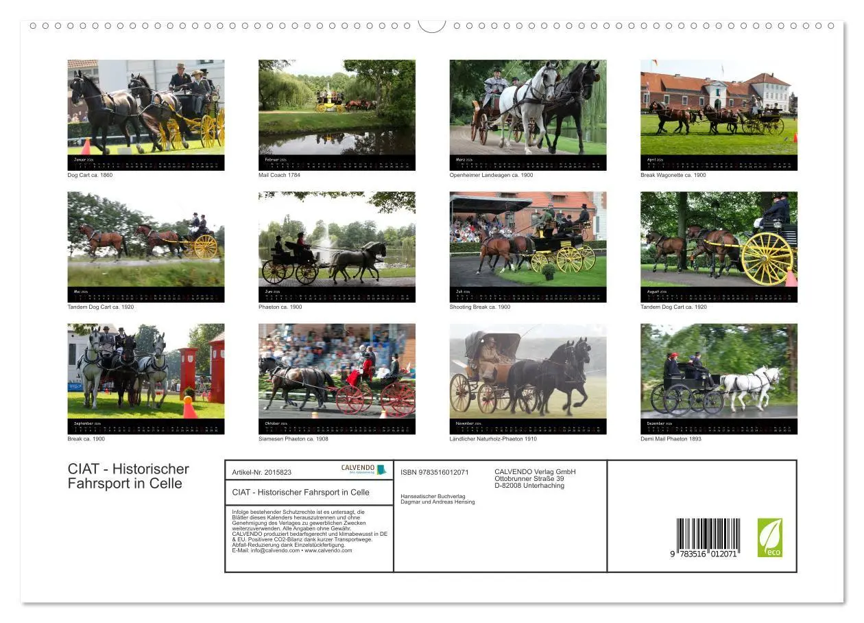 Bild: 9783516012071 | CIAT - Historischer Fahrsport in Celle (hochwertiger Premium...