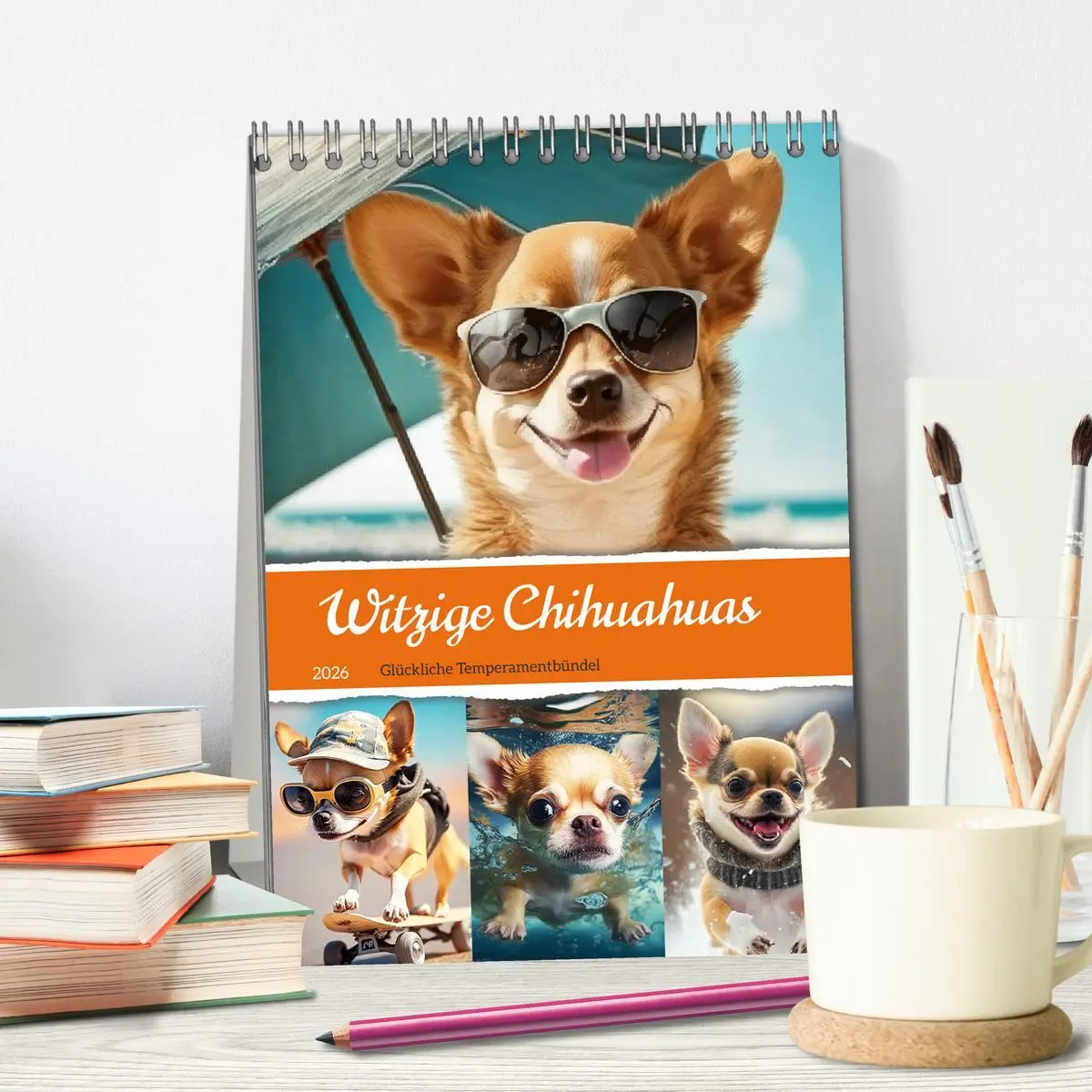 Bild: 9783516322071 | Witzige Chihuahuas. Glückliche Temperamentbündel (Tischkalender...