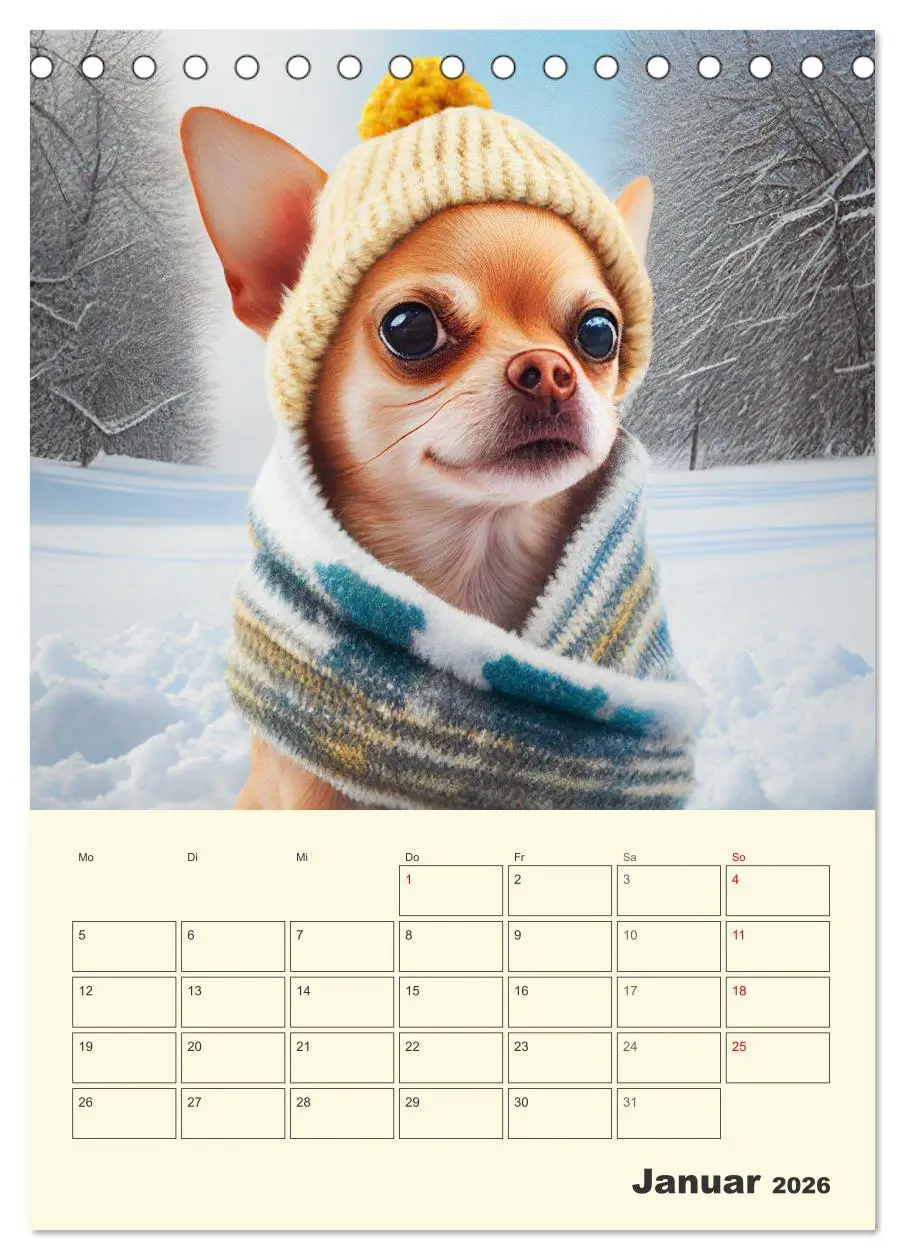 Bild: 9783516322071 | Witzige Chihuahuas. Glückliche Temperamentbündel (Tischkalender...