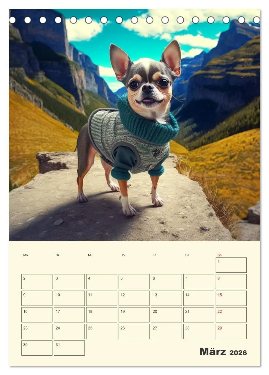 Bild: 9783516322071 | Witzige Chihuahuas. Glückliche Temperamentbündel (Tischkalender...