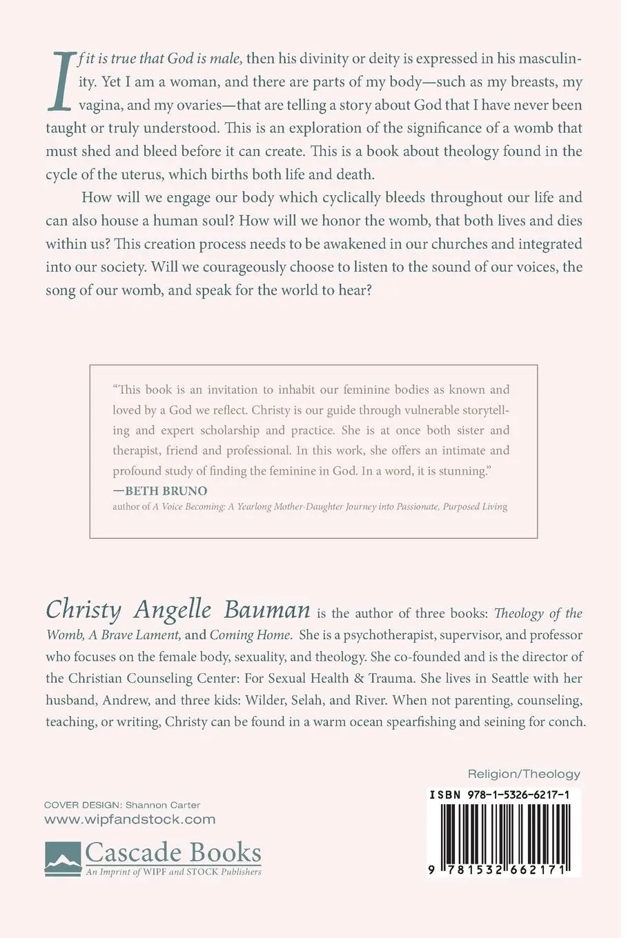 Rückseite: 9781532662171 | Theology of The Womb | Christy Angelle Bauman | Taschenbuch | Englisch