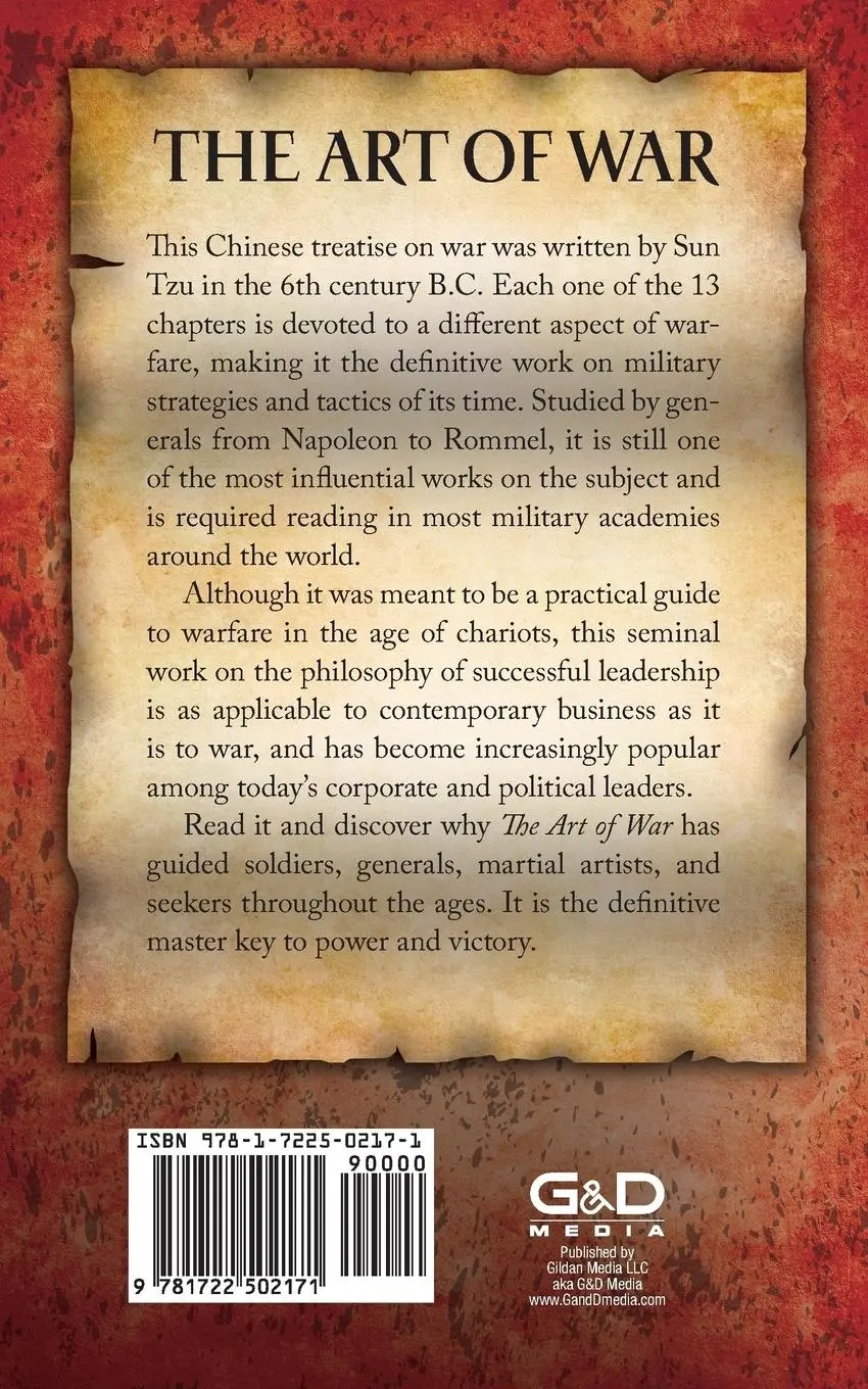 Rückseite: 9781722502171 | The Art of War (Original Classic Edition) | Sun Tzu | Taschenbuch