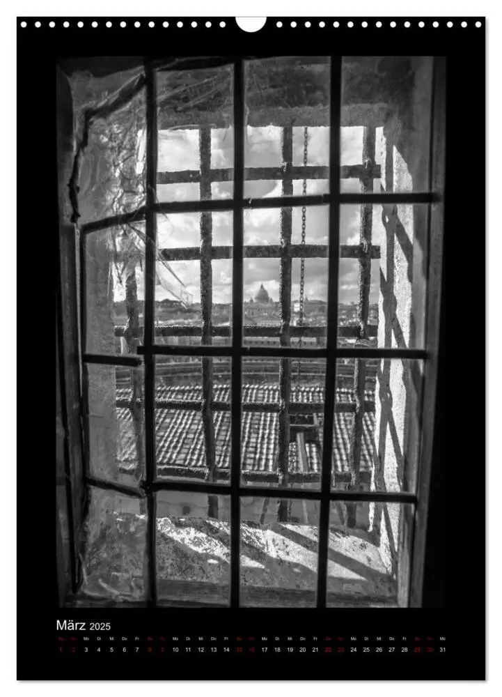 Bild: 9783435992171 | Monochrome Einblicke Rom (Wandkalender 2025 DIN A3 hoch), CALVENDO...