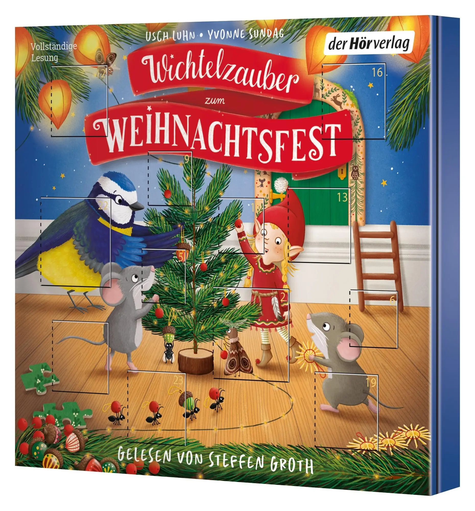 Cover: 9783844552171 | Wichtelzauber zum Weihnachtsfest - 24 Adventskalender-Geschichten | CD