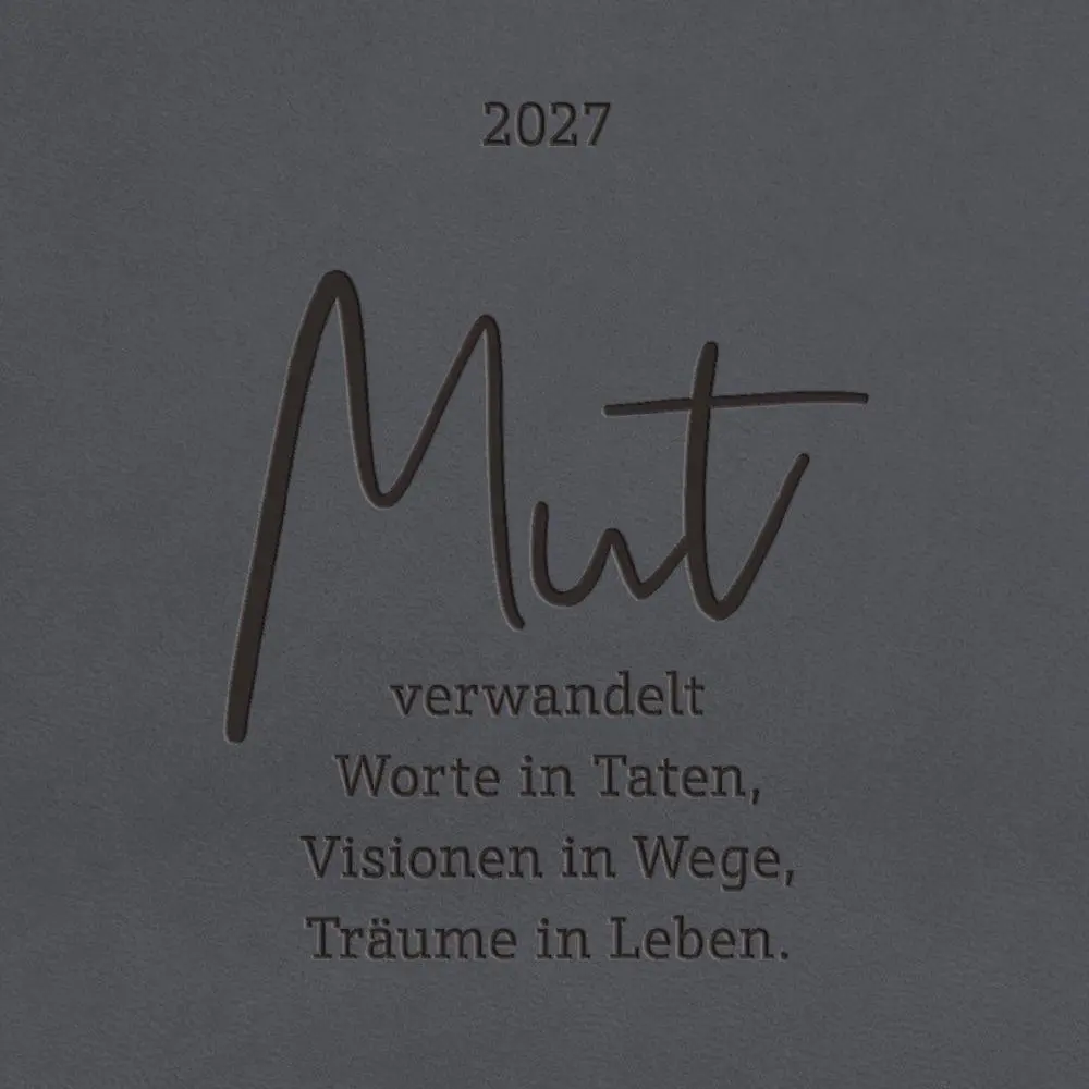 Bild: 9783986362171 | Terminplaner Lederlook 2027 Schwarz | Terminplaner Lederlook A6 | Buch