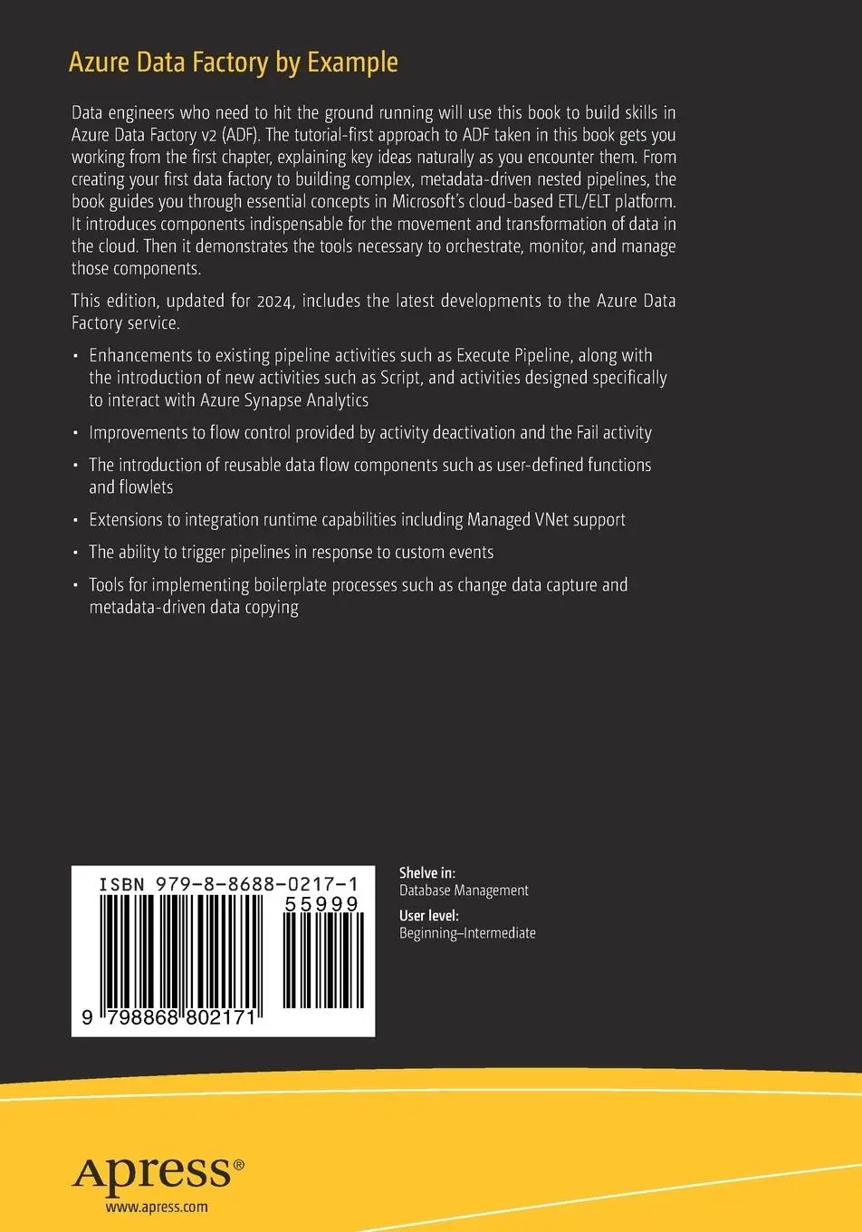 Rückseite: 9798868802171 | Azure Data Factory by Example | Richard Swinbank | Taschenbuch | xxiii