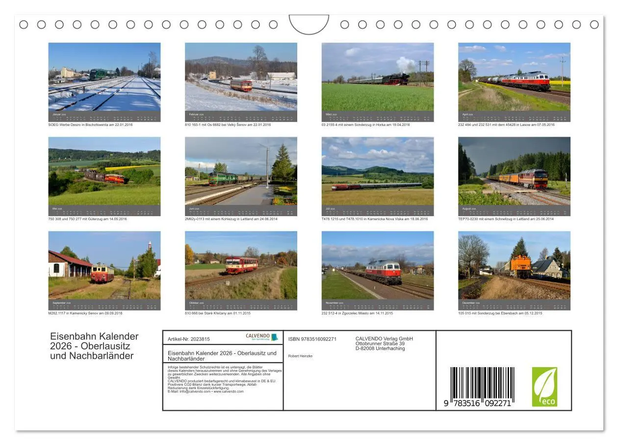 Bild: 9783516092271 | Eisenbahn Kalender 2026 - Oberlausitz und Nachbarländer...