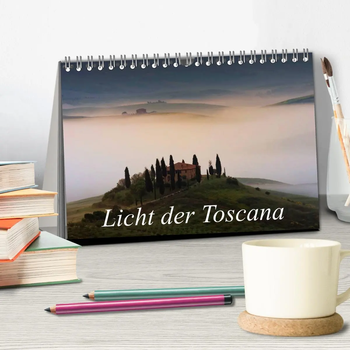 Bild: 9783516162271 | Licht der Toscana (Tischkalender 2026 DIN A5 quer), CALVENDO...