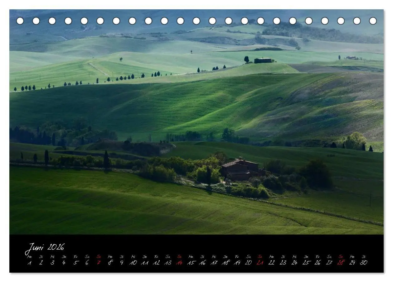 Bild: 9783516162271 | Licht der Toscana (Tischkalender 2026 DIN A5 quer), CALVENDO...