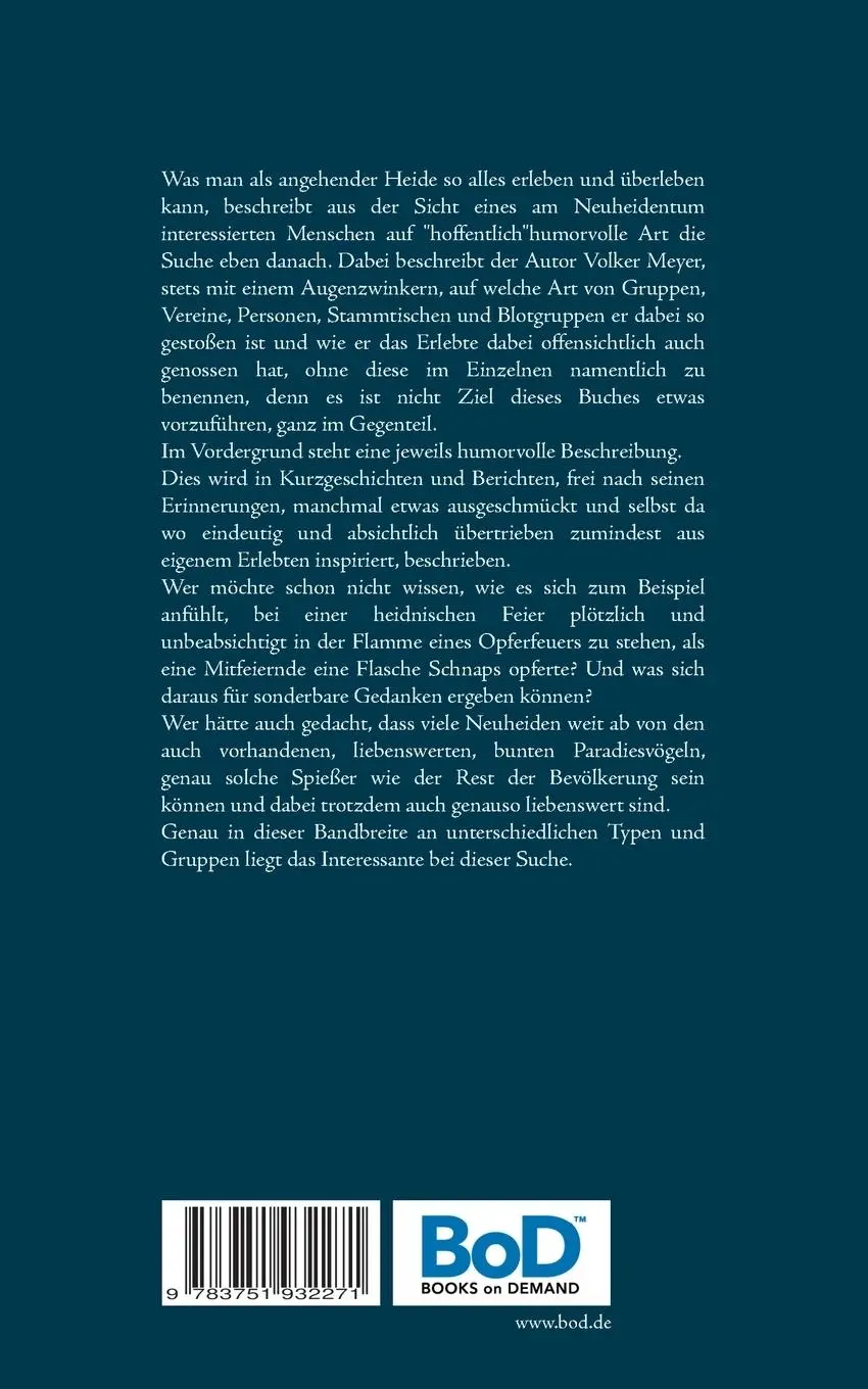 Rückseite: 9783751932271 | Was man als angehender Heide so alles erleben und überleben kann