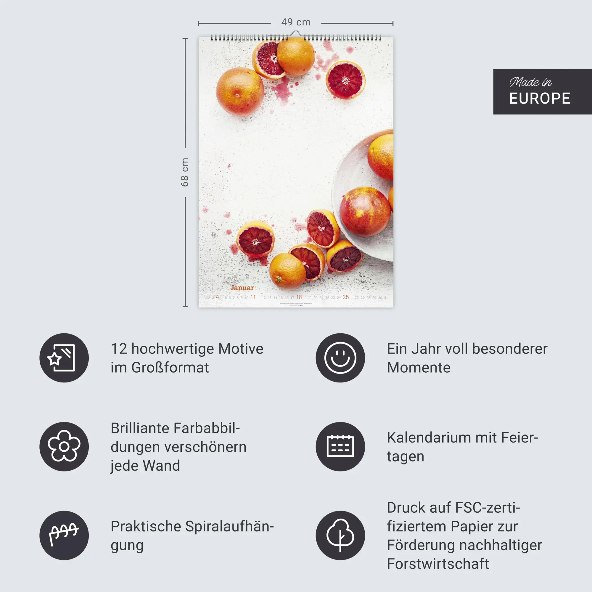 Bild: 9783839902271 | Fresh Food Kalender 2026 | Kalender | Spiralbindung | 14 S. | Deutsch