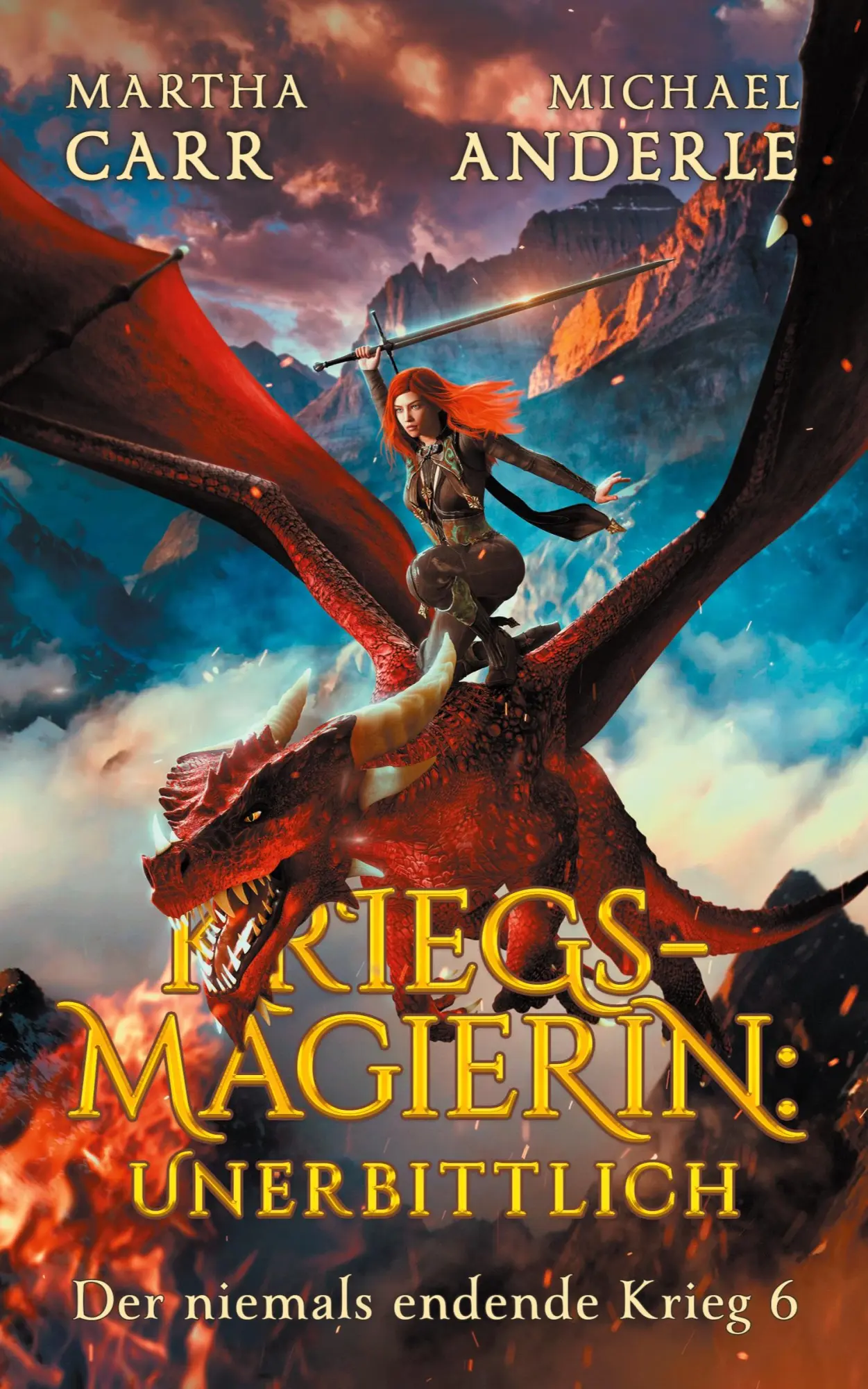 Cover: 9798893542271 | Kriegsmagierin: Unerbittlich | Ein episches Fantasy-Drachen-Abenteuer