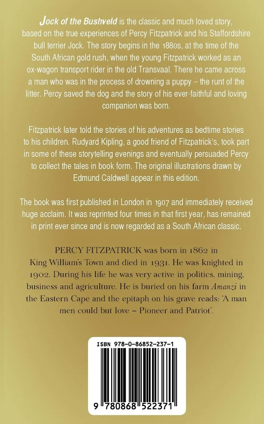 Rückseite: 9780868522371 | Jock of the Bushveld | Percy Fitzpatrick | Taschenbuch | Englisch