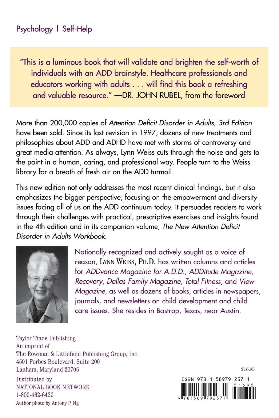 Rückseite: 9781589792371 | Attention Deficit Disorder in Adults | A Different Way of Thinking
