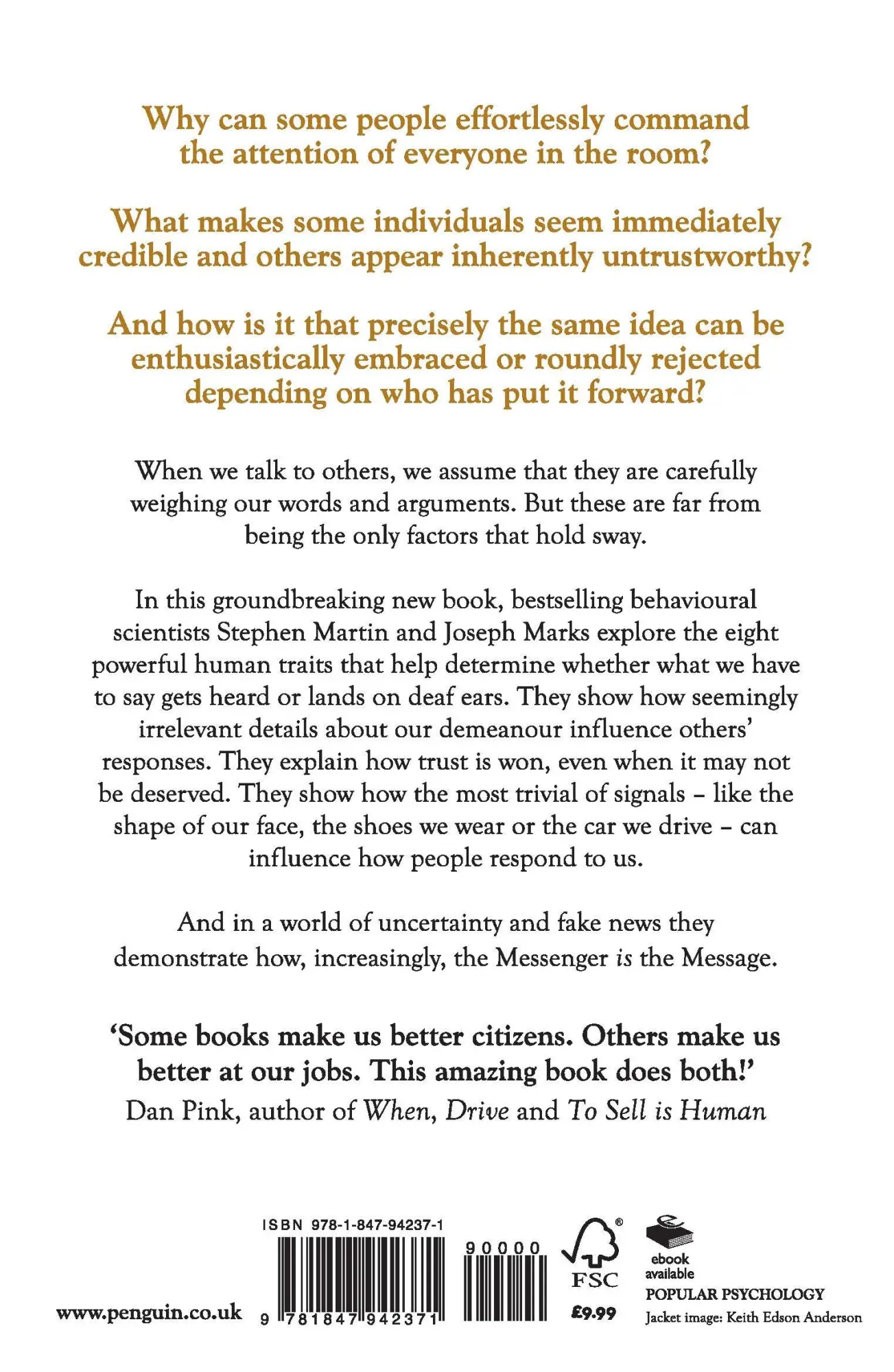 Rückseite: 9781847942371 | Messengers | 8 Ways to Get Heard | Joseph Marks (u. a.) | Taschenbuch