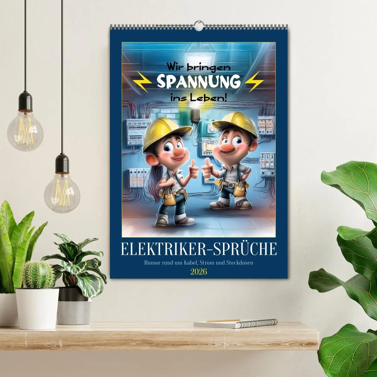 Bild: 9783516602371 | Elektrikersprüche (Wandkalender 2026 DIN A2 hoch), CALVENDO...