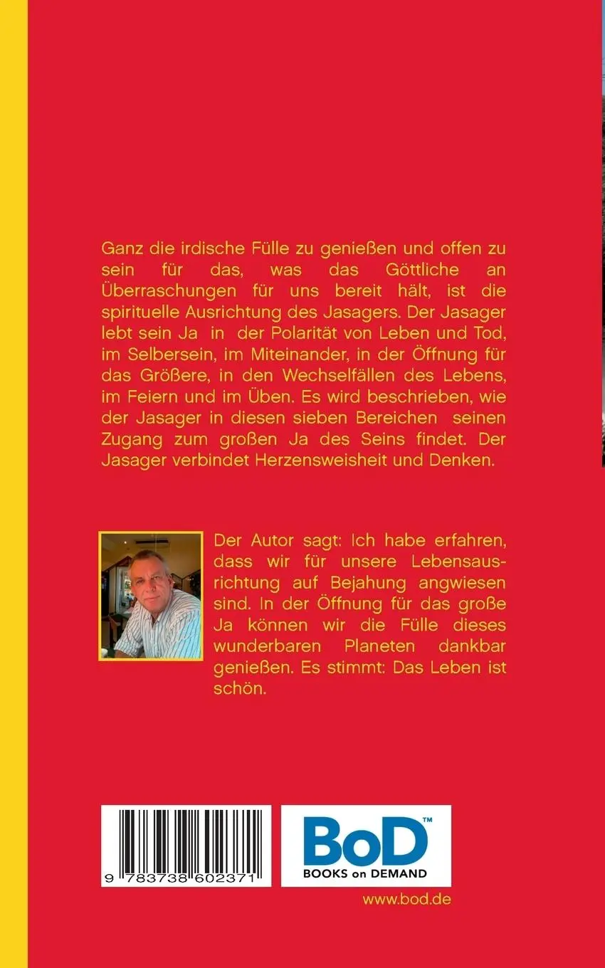 Rückseite: 9783738602371 | Der heitere Jasager | Irdische Fülle und geheimnisvoller Gott | Buch