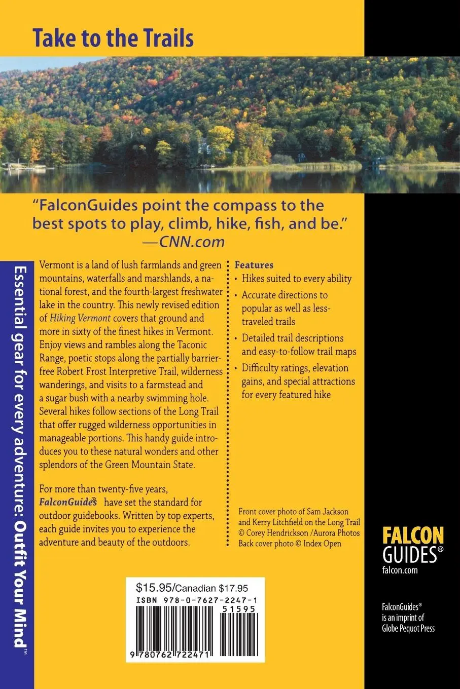 Rückseite: 9780762722471 | Hiking Vermont | Larry Pletcher | Taschenbuch | Englisch | 2008