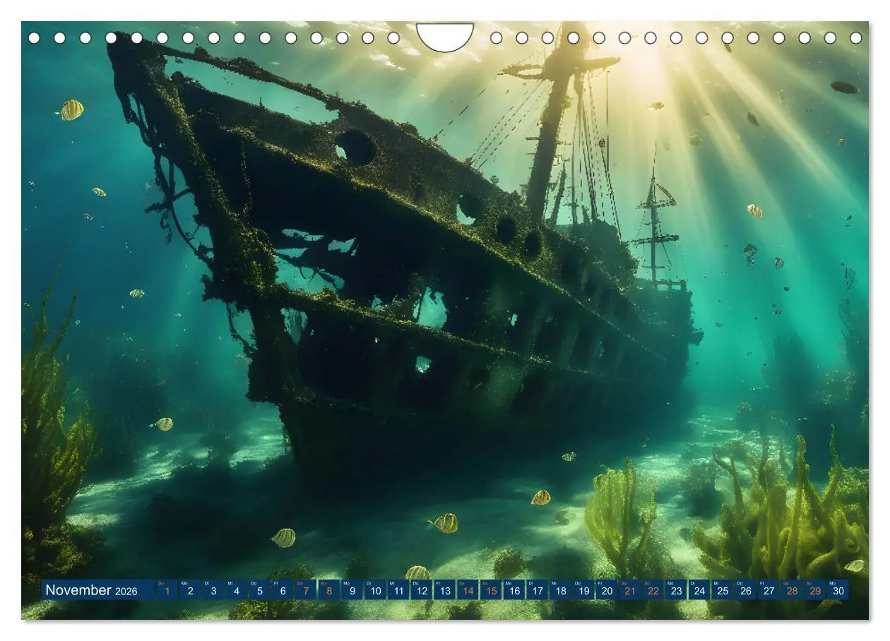 Bild: 9783457292471 | Unterwasserwelt der Wracks 2026 (Wandkalender 2026 DIN A4 quer),...