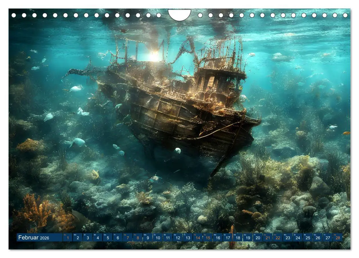 Bild: 9783457292471 | Unterwasserwelt der Wracks 2026 (Wandkalender 2026 DIN A4 quer),...