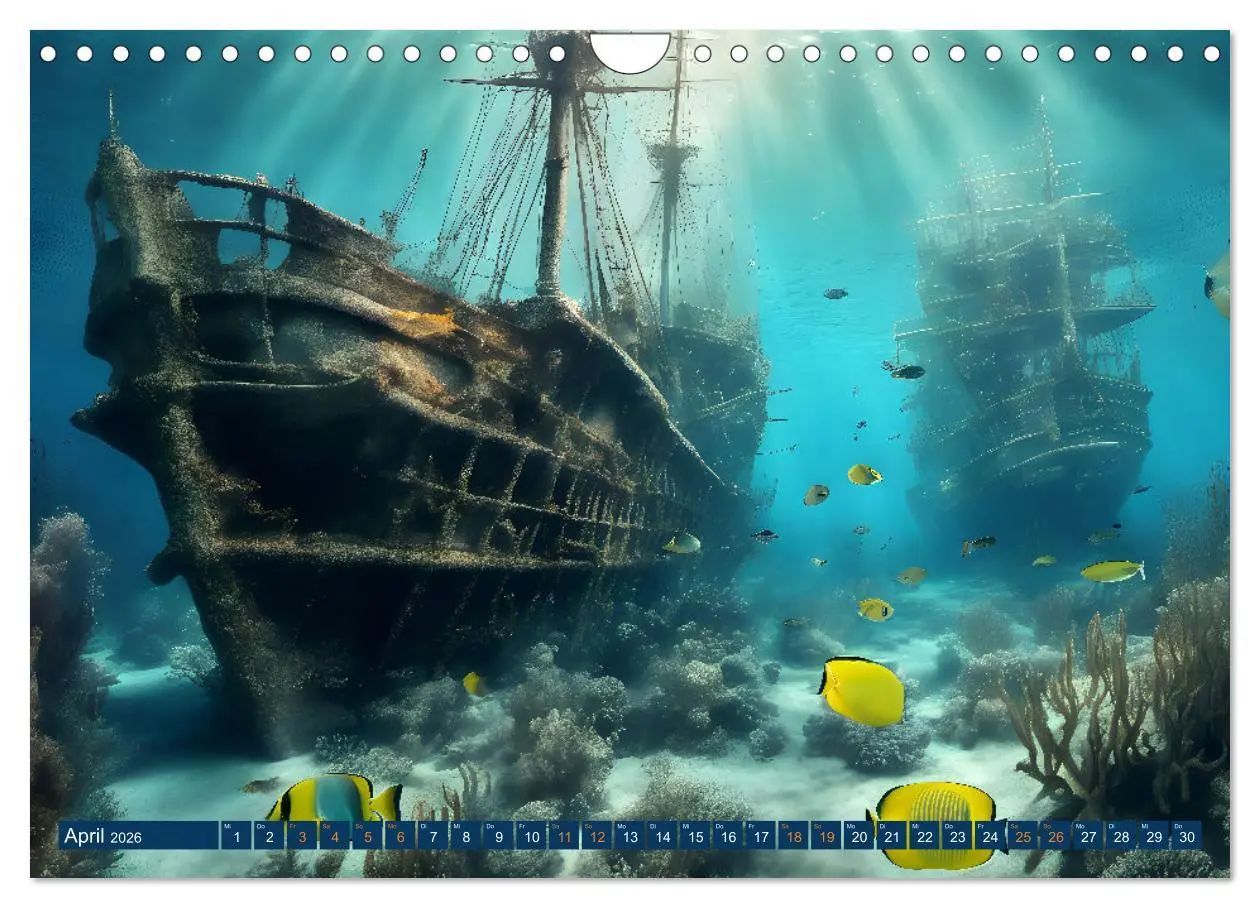Bild: 9783457292471 | Unterwasserwelt der Wracks 2026 (Wandkalender 2026 DIN A4 quer),...