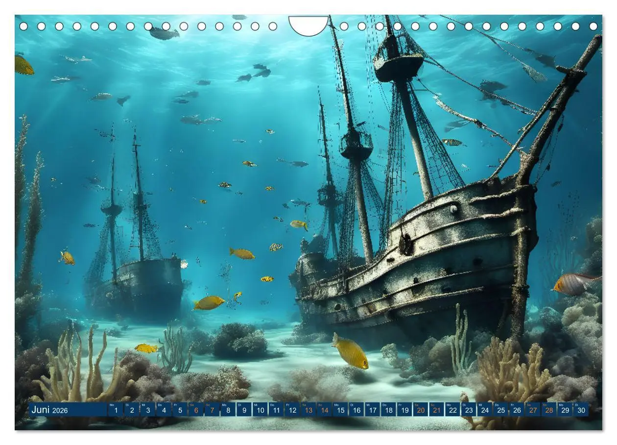 Bild: 9783457292471 | Unterwasserwelt der Wracks 2026 (Wandkalender 2026 DIN A4 quer),...