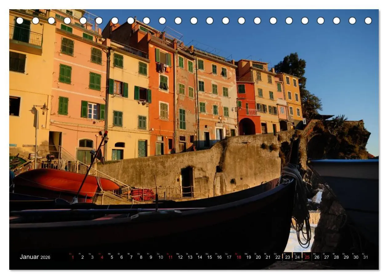 Bild: 9783516142471 | Cinque Terre (Tischkalender 2026 DIN A5 quer), CALVENDO Monatskalender