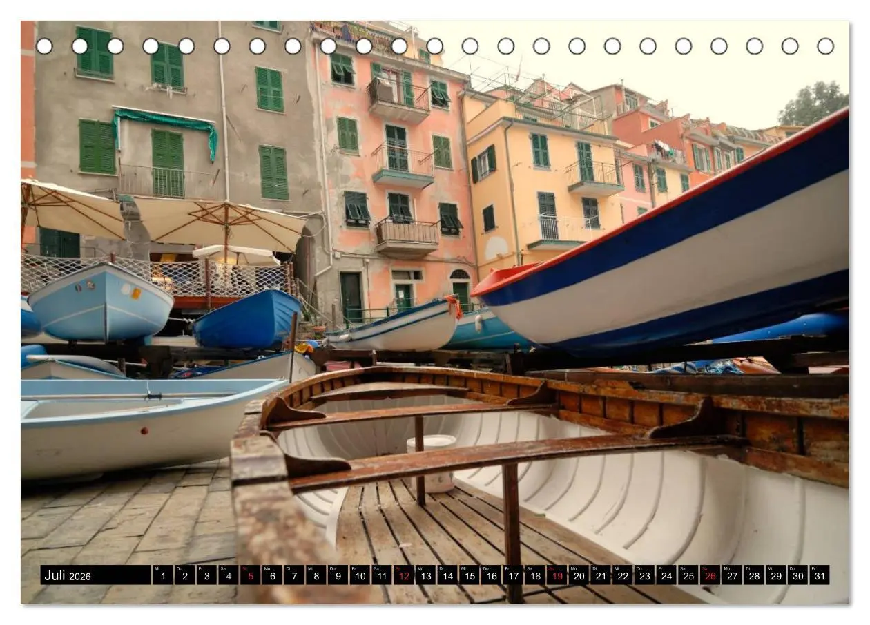 Bild: 9783516142471 | Cinque Terre (Tischkalender 2026 DIN A5 quer), CALVENDO Monatskalender
