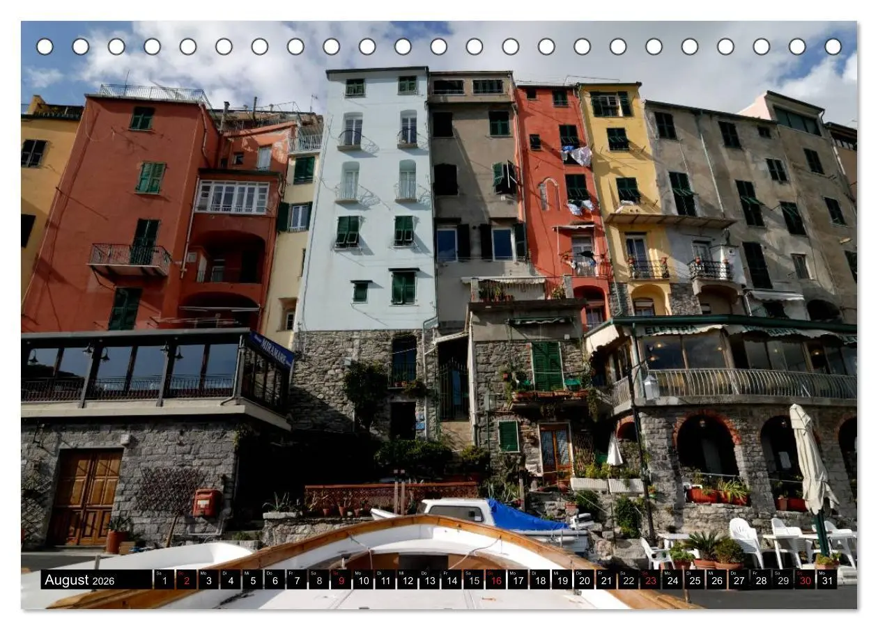 Bild: 9783516142471 | Cinque Terre (Tischkalender 2026 DIN A5 quer), CALVENDO Monatskalender