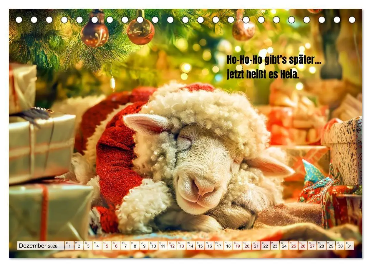 Bild: 9783516692471 | Schlaf gut, mein Schaf - Spruchkalender mit lustigen Schaf-Bildern...