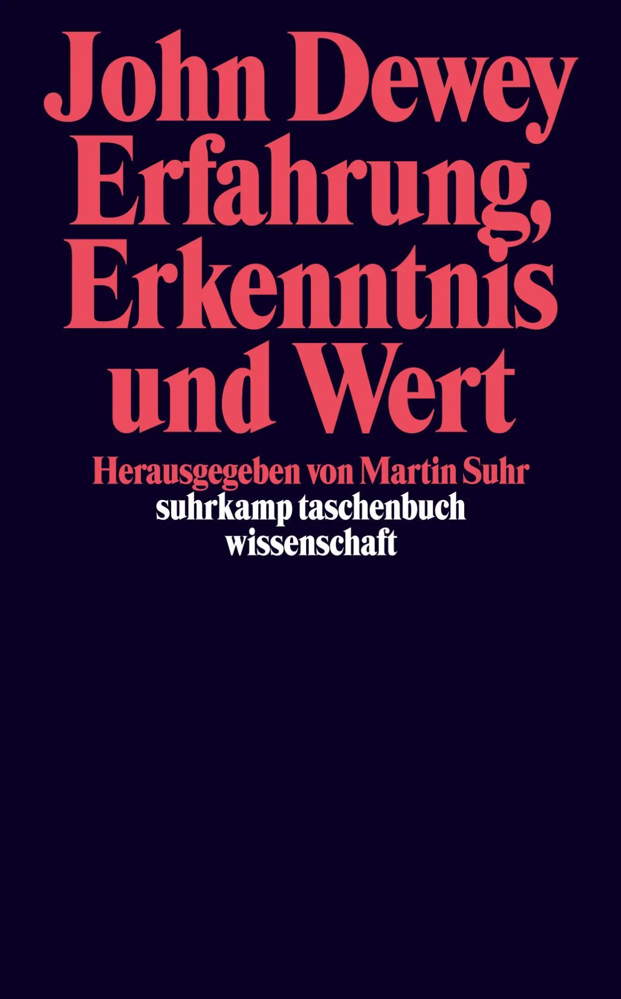 Cover: 9783518292471 | Erfahrung, Erkenntnis und Wert | John Dewey | Taschenbuch | 468 S.