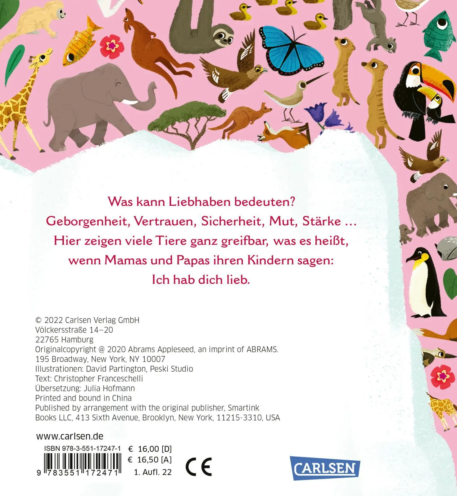 Rückseite: 9783551172471 | Liebhaben | Christopher Franceschelli | Buch | 70 S. | Deutsch | 2022