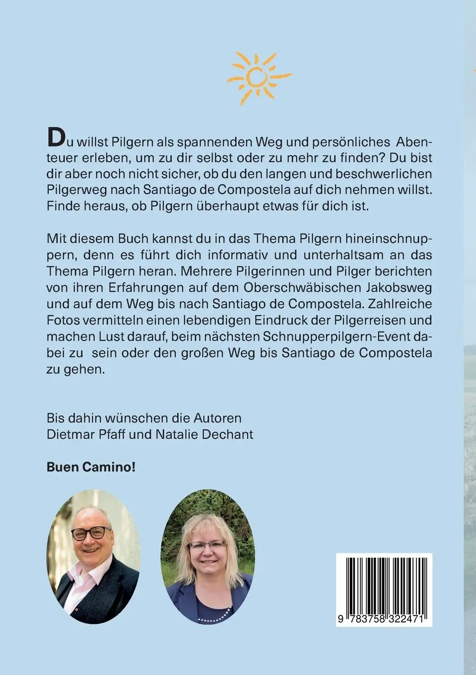 Rückseite: 9783758322471 | Schnupperpilgern | Unterwegs auf einem guten Weg | Pfaff (u. a.)