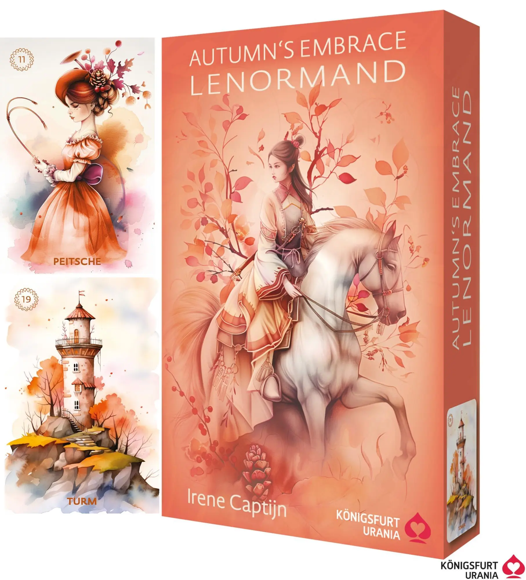 Cover: 4250375102571 | Autumn´s Embrace Lenormand DE - 38 Lenormand-Karten und Booklet | Buch