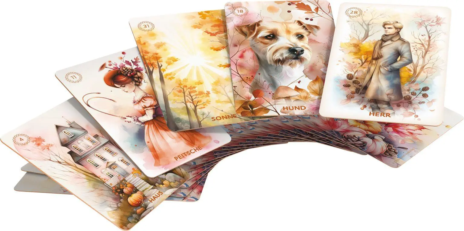 Bild: 4250375102571 | Autumn´s Embrace Lenormand DE - 38 Lenormand-Karten und Booklet | Buch