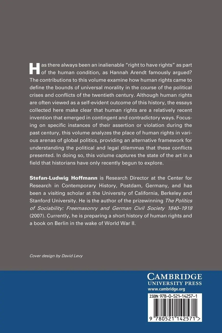 Rückseite: 9780521142571 | Human Rights in the Twentieth Century | Stefan-Ludwig Hoffmann | Buch