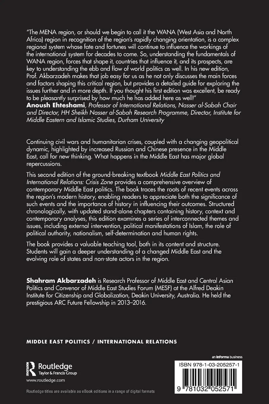 Rückseite: 9781032052571 | Middle East Politics and International Relations | Crisis Zone | Buch