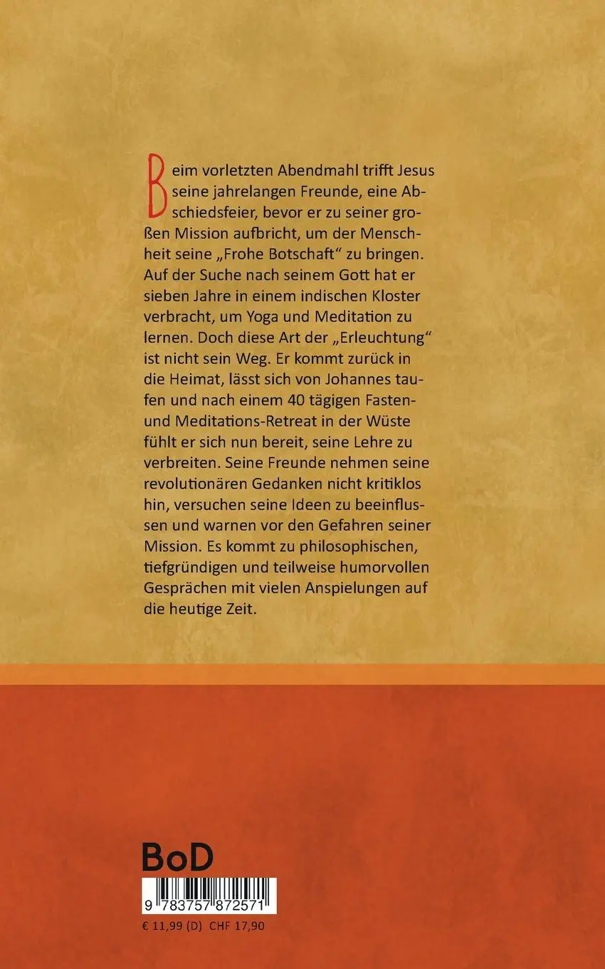 Rückseite: 9783757872571 | Das vorletzte Abendmahl | War Jesus ein Yogi? | Alf O'Mega | Buch