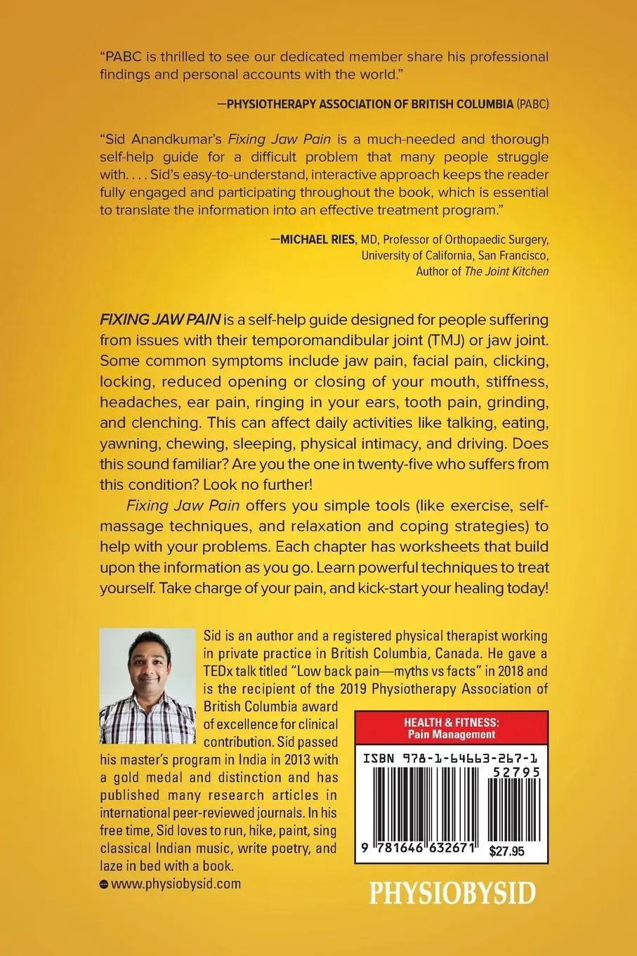 Rückseite: 9781646632671 | Fixing Jaw Pain | Sid Anandkumar | Taschenbuch | Englisch | 2021
