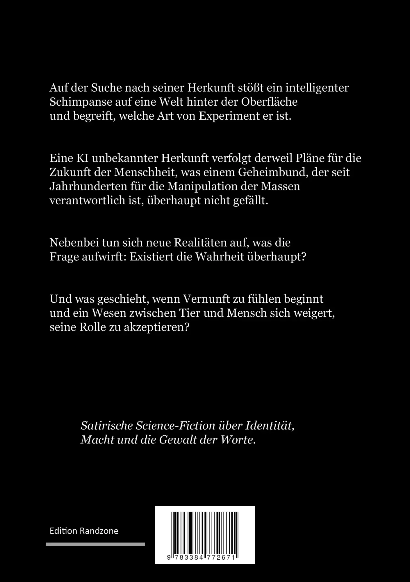 Rückseite: 9783384772671 | Affe und Ki | Köhn Wolfgang | Taschenbuch | 320 S. | Deutsch | 2026