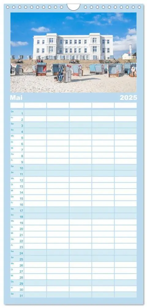 Bild: 9783457102671 | Familienplaner 2025 - Sommer auf Norderney mit 5 Spalten...