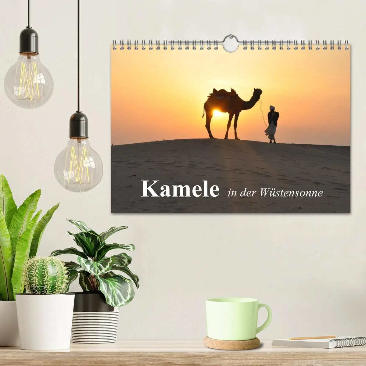 Bild: 9783516052671 | Kamele in der Wüstensonne (Wandkalender 2026 DIN A4 quer), CALVENDO...