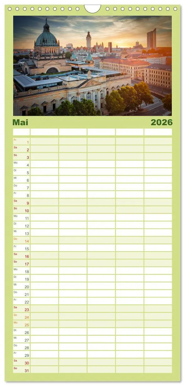 Bild: 9783516502671 | Familienplaner 2026 - Leipzig Kalender Perspektiven mit 5 Spalten...